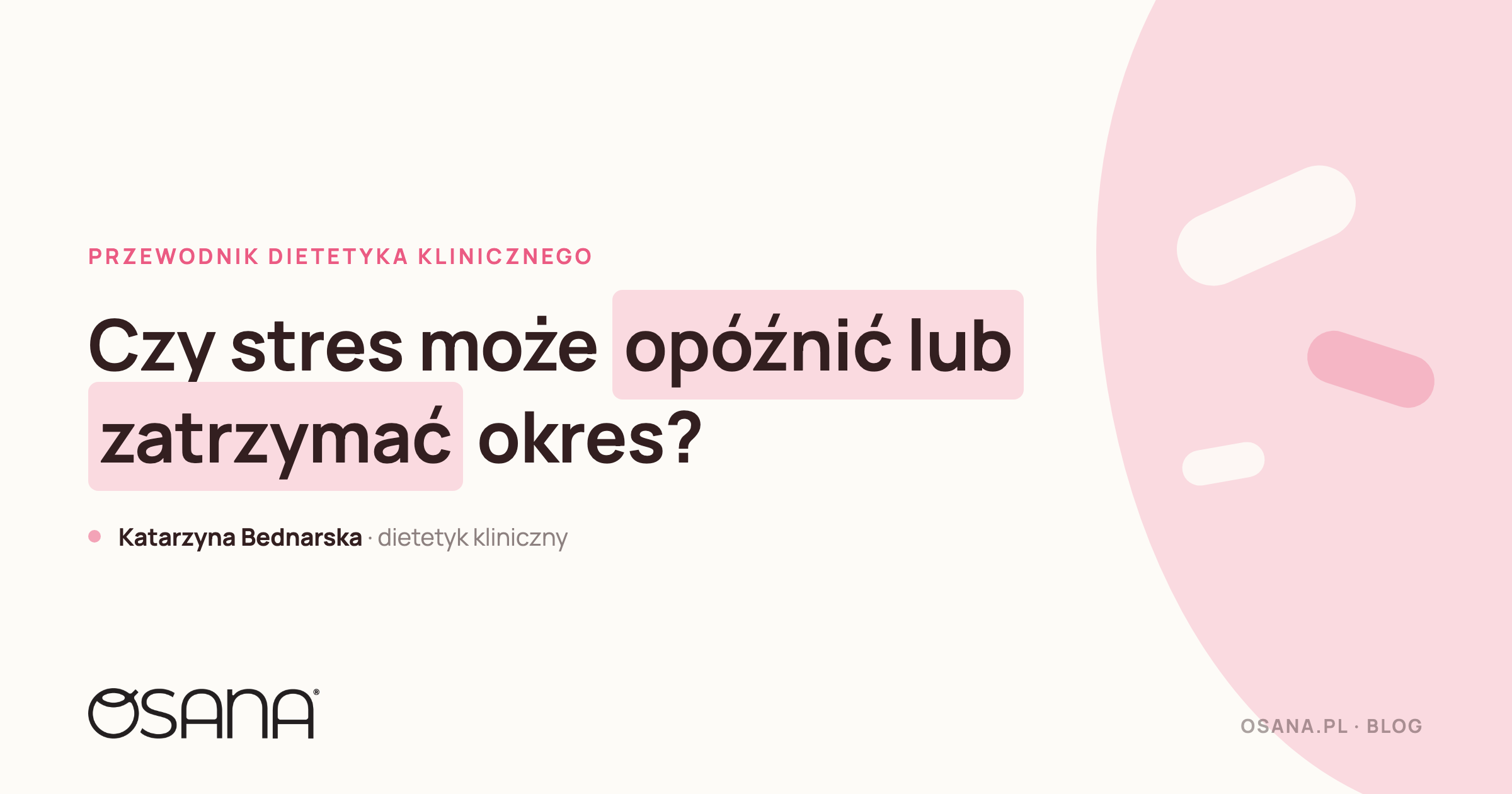 Czy stres może opóźnić lub zatrzymać okres?