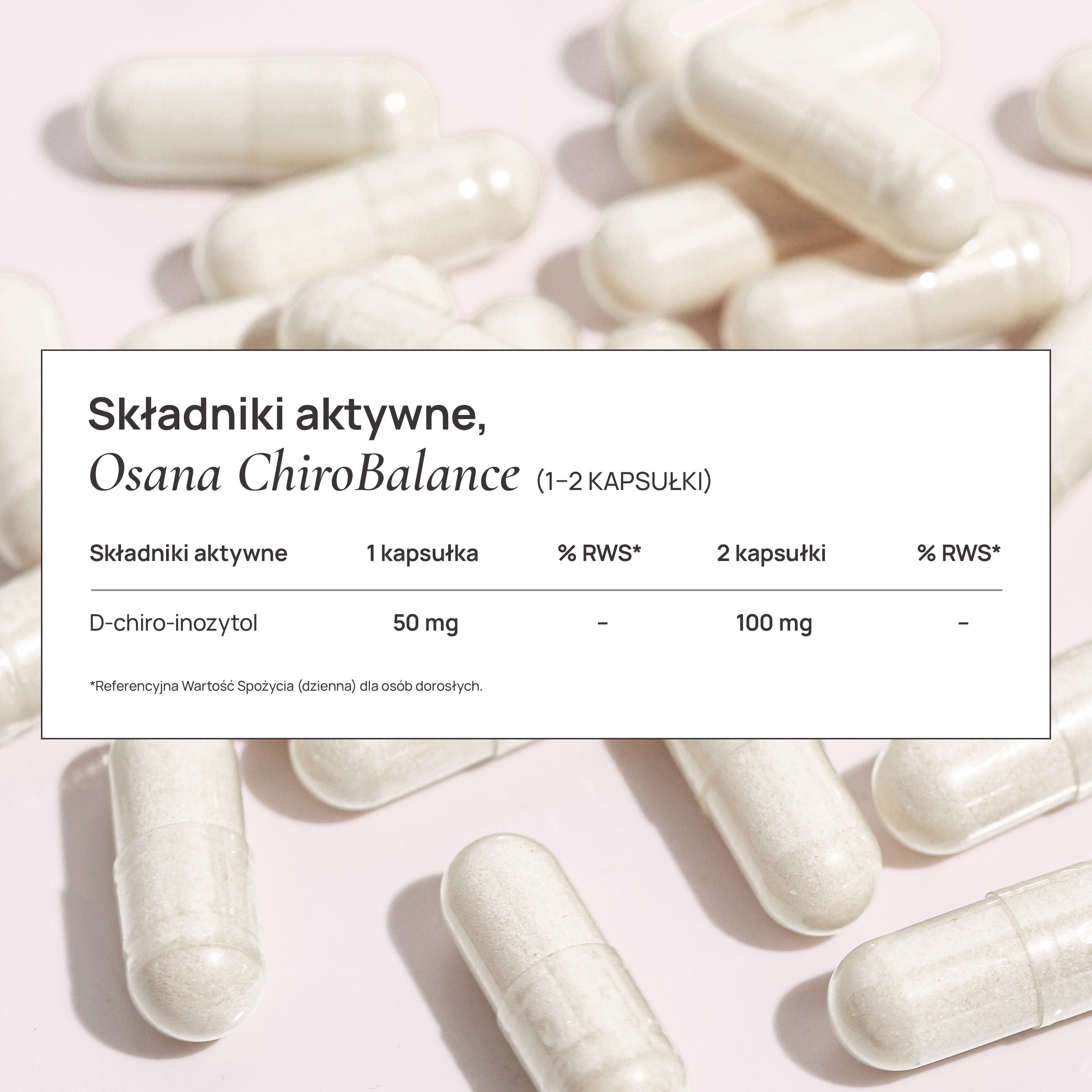 Osana ChiroBalance D-chiro-inositol - czysty D-chiro-inozytol Suplement diety Chrio_2_65e29815-fad4-404d-9a3b-687a575da6f6 Osana