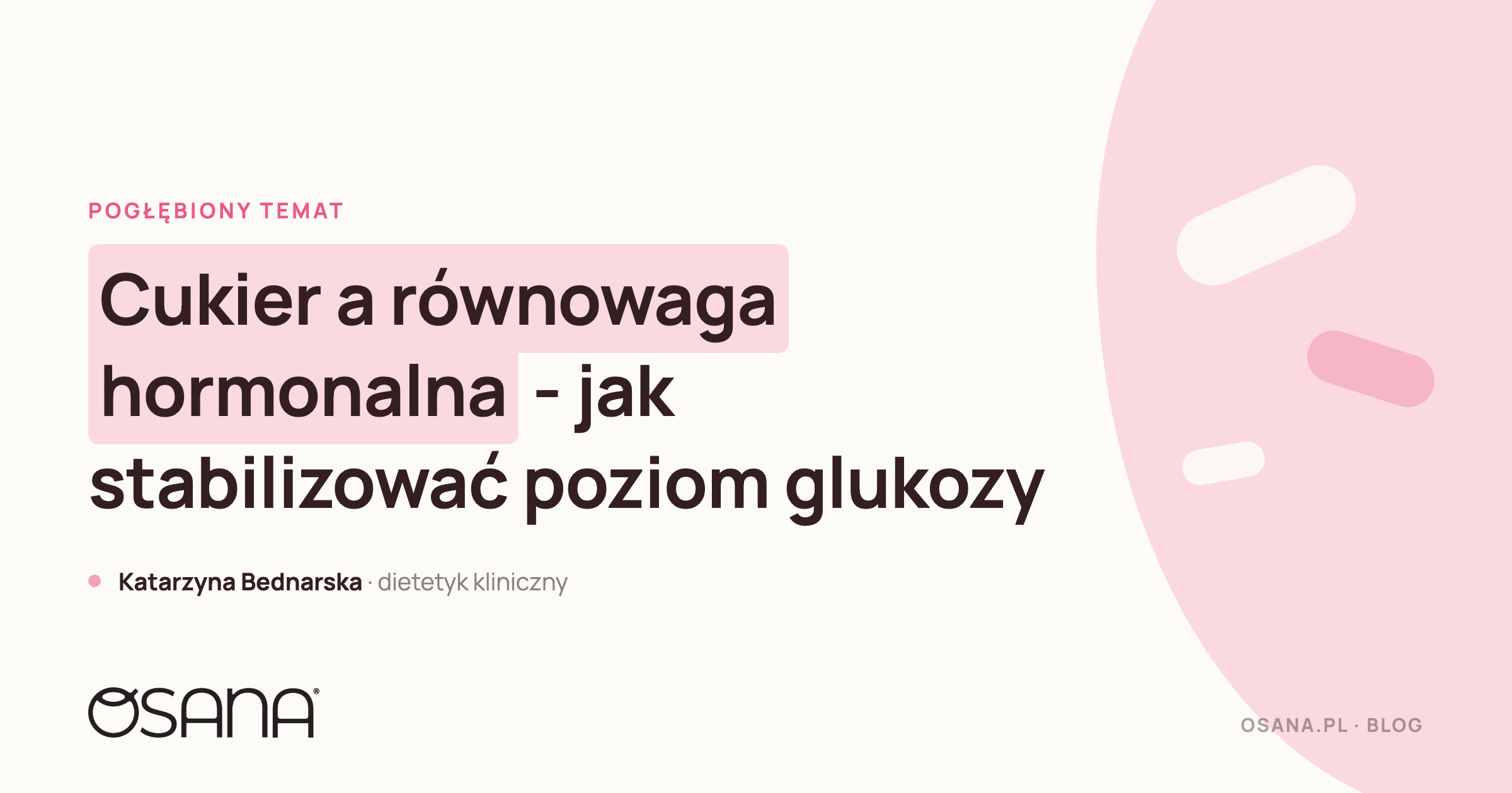Cukier a równowaga hormonalna - jak stabilizować poziom glukozy