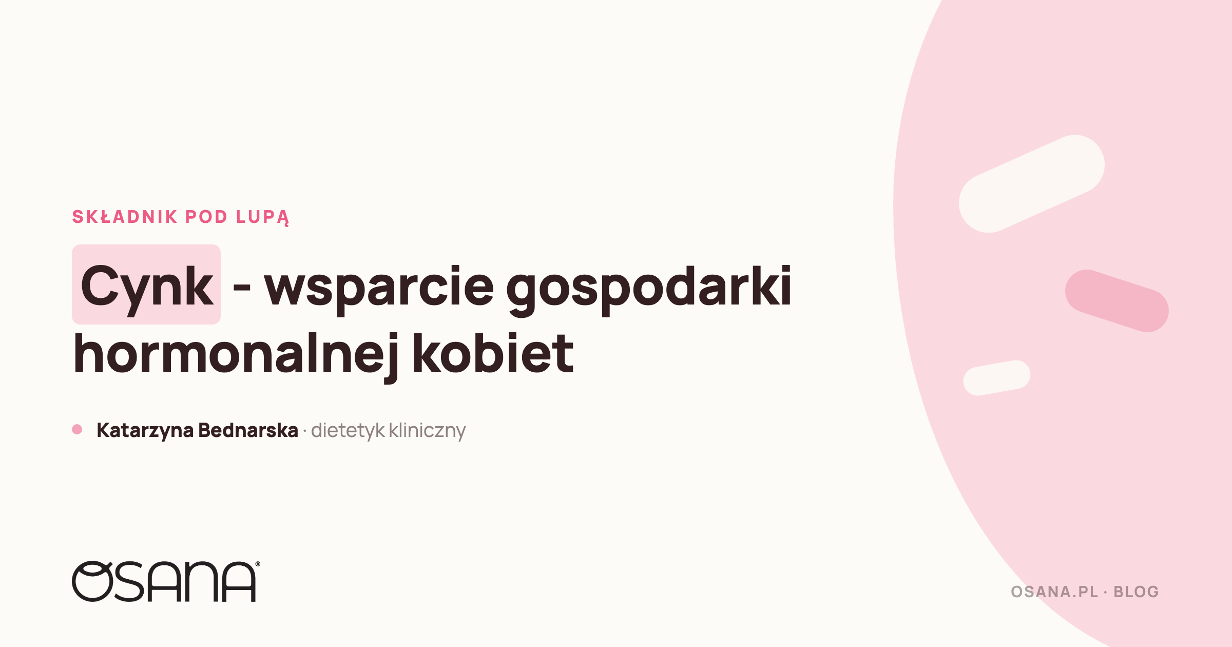 Cynk - składnik wspierający gospodarkę hormonalną kobiet