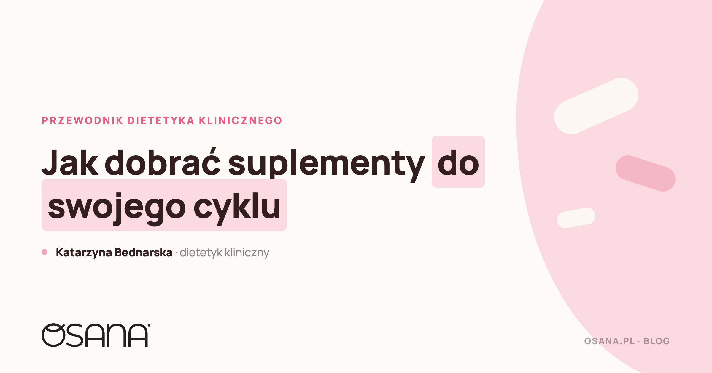 Jak dobrać suplementy do swojego cyklu