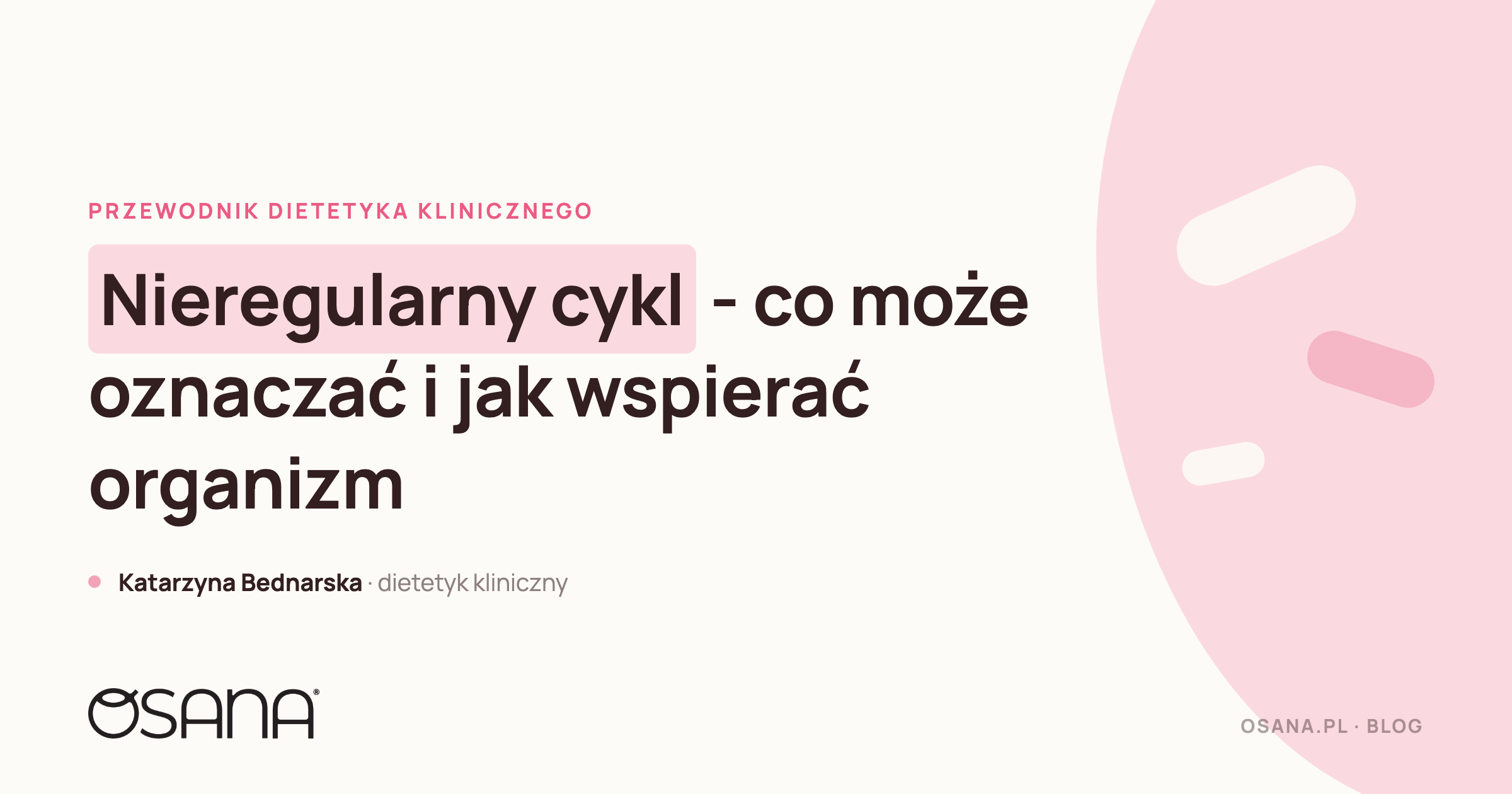 Nieregularny cykl - co może oznaczać i jak wspierać organizm