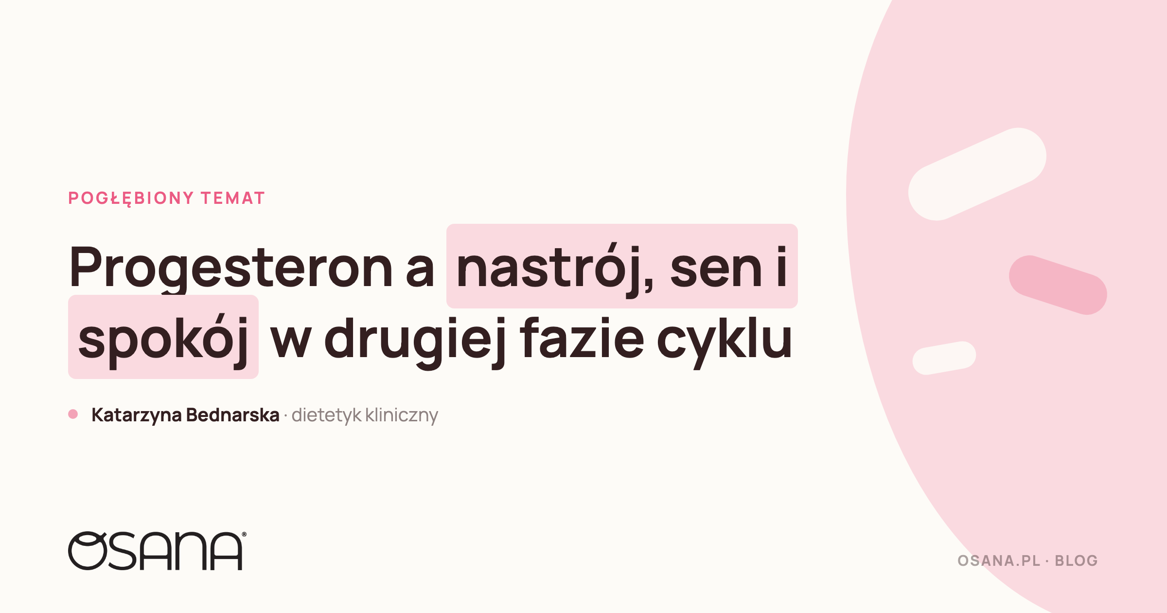 Progesteron a nastrój, sen i spokój w drugiej fazie cyklu