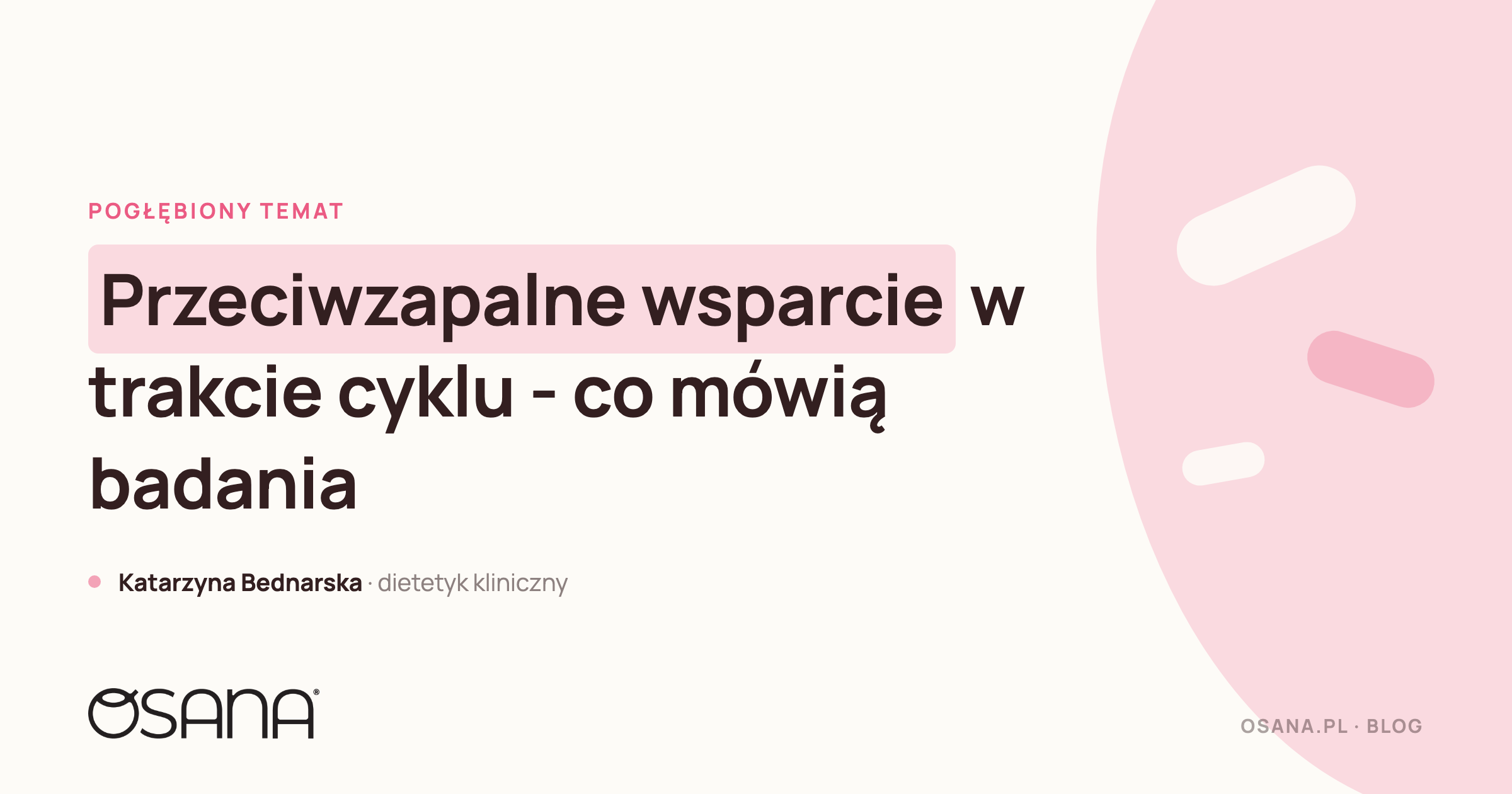 Przeciwzapalne wsparcie w trakcie cyklu - co mówią badania