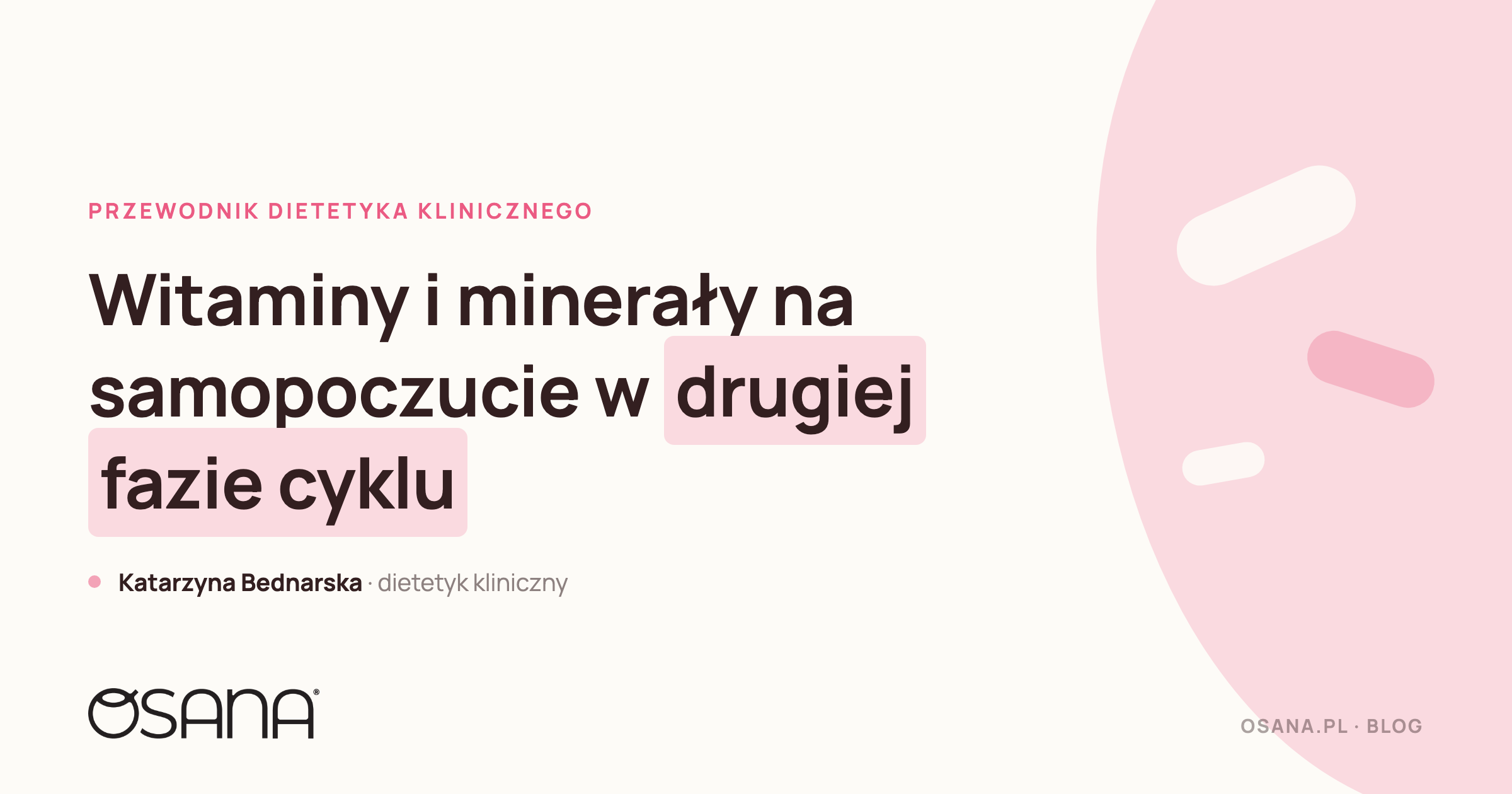 Witaminy i minerały na samopoczucie w drugiej fazie cyklu