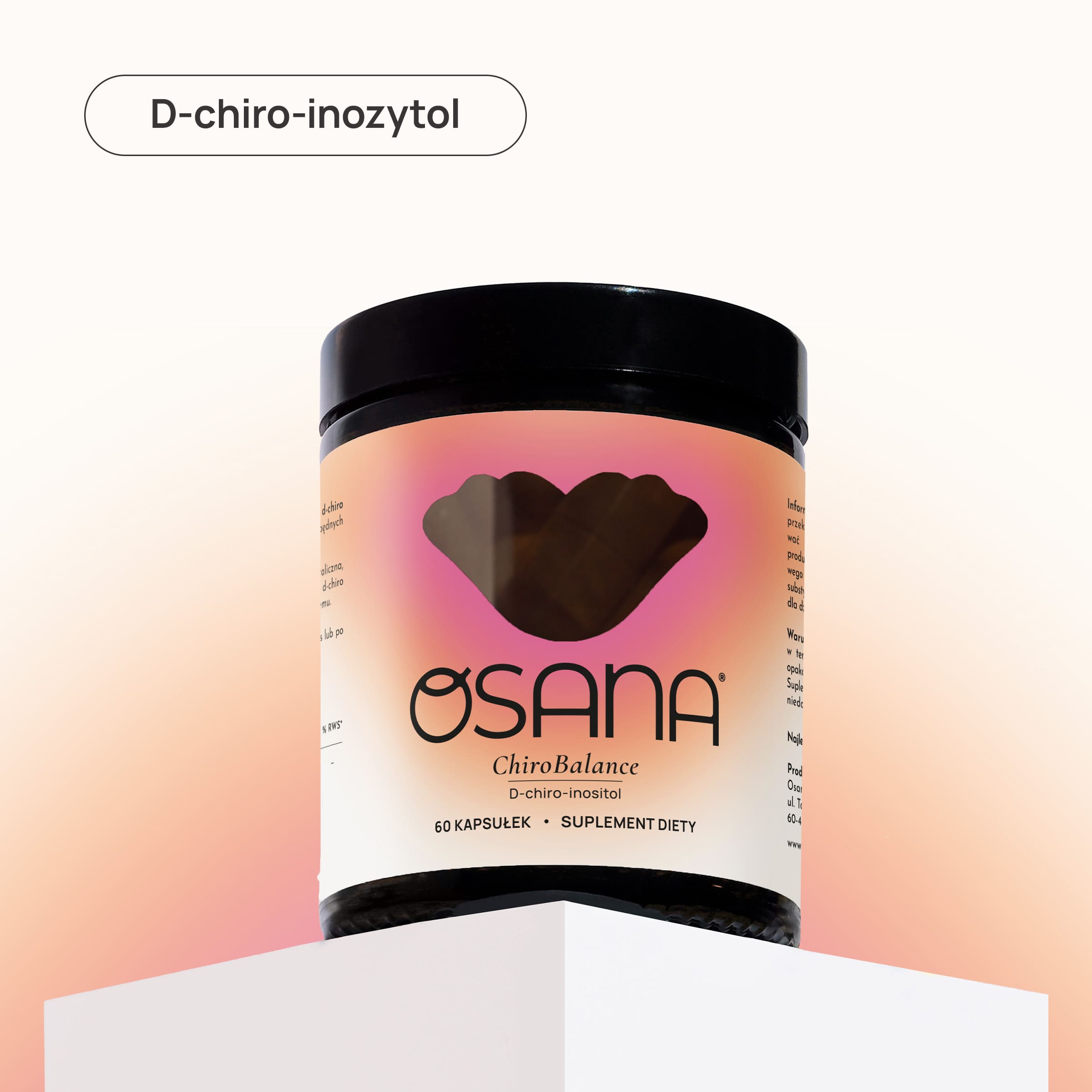 Osana ChiroBalance - słoik kapsułek z D-chiro-inozytolem