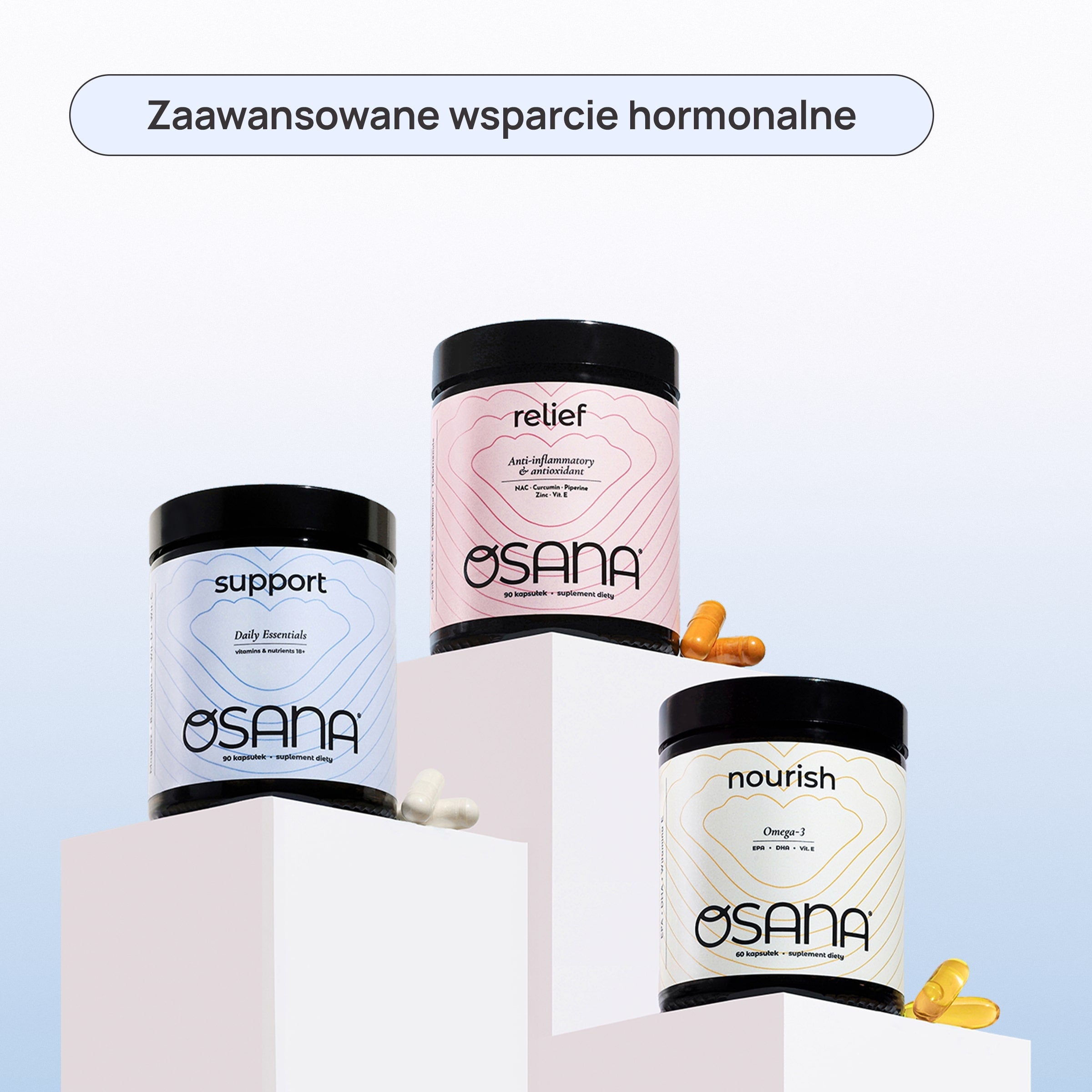 Osana Holistic Balance Trio (Osana Nourish + Osana Support + Osana Relief)